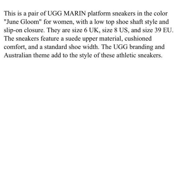 UGG Marin Mega Lace June Gloom Platform Sneakers Shoes US Size 8 Women’s - Picture 13 of 13